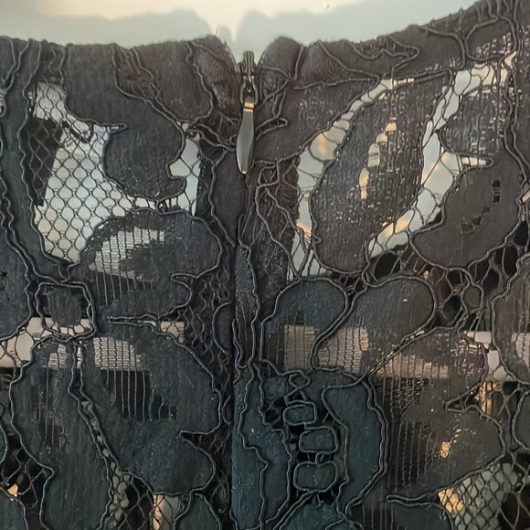 NWT Lulus Black Lace Long Sleeve Midi Dress - Picture 8 of 8